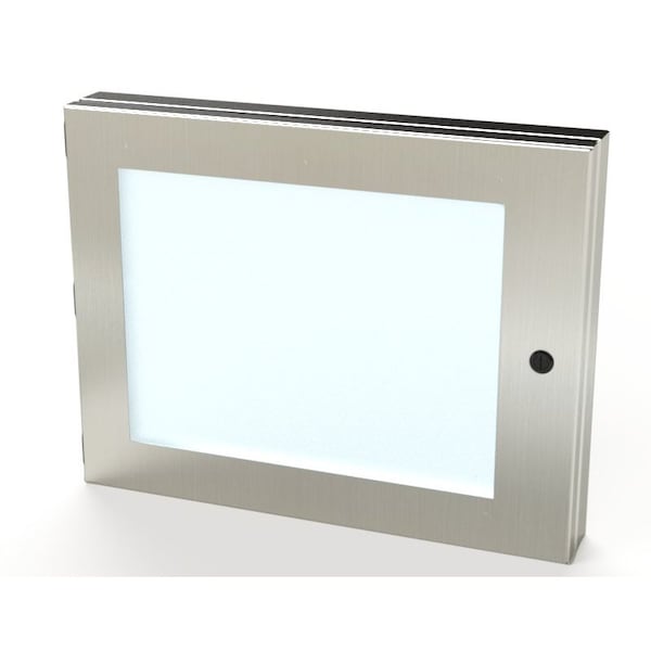 Saginaw Control & Engineering Hinged Window, 14 in. H x 18 in. W x 1-1/2 in. L, 304 Stainless Steel, Polycarbonate - SCE-HWK1418SS