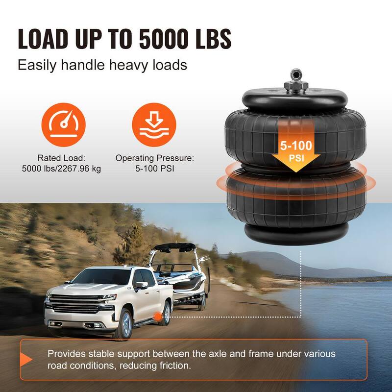 VEVOR Air Bag Suspension Kit, Air Springs Suspension Bag Kit Compatible with 2007-2018 Chevrolet Silverado 1500 - AQQNXJTJ2007GGVSVV0