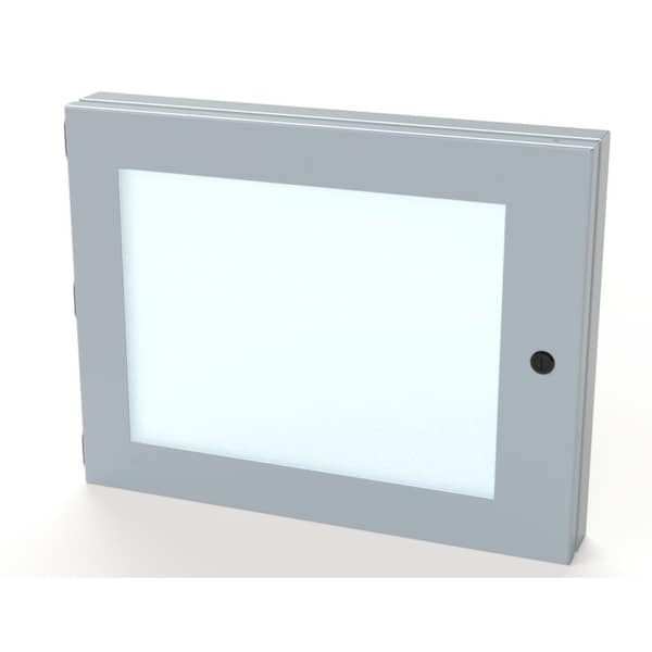 Saginaw Control & Engineering Hinged Window, 14 in. H x 18 in. W x 1-1/2 in. L, Polycarbonate - SCE-HWK1418