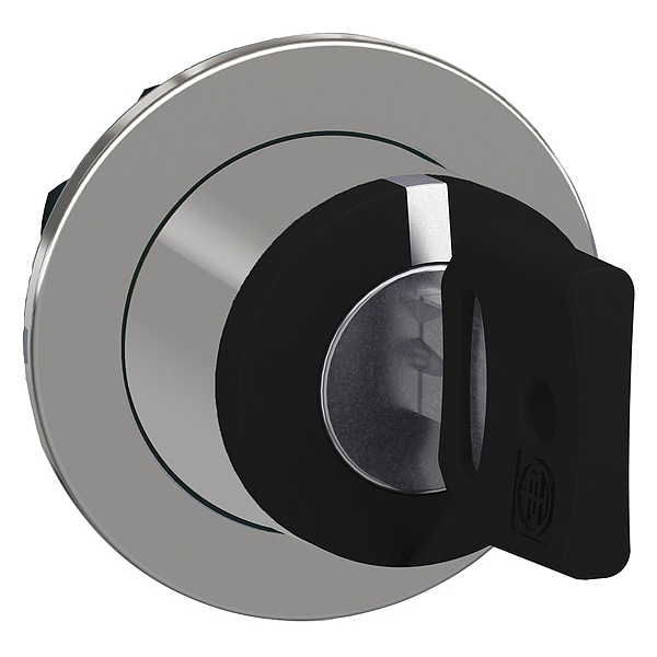 Schneider Electric Interruptor selector de mango corto, Negro, 3 posiciones, 30 mm - ZB4FD8