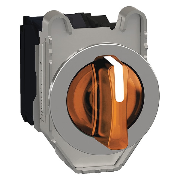 Schneider Electric SelectorSwitch, Iluminado, 3Posiciones, 30mm, Naranja - XB4FK135G5