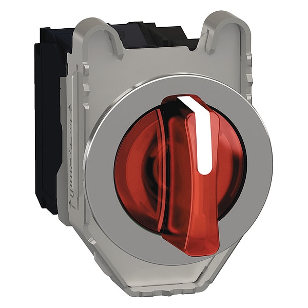 Interruptor selector Schneider Electric, iluminado, 3 posiciones, 30mm, rojo - XB4FK134M5