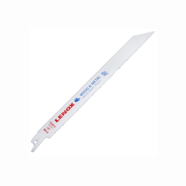 Irwin Reciprocating Saw Blades, 810R, Bi-Metal, 8"L - LEX20581