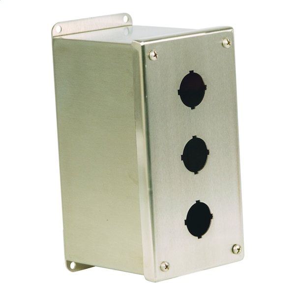 Wiegmann 304 Stainless Steel Electrical Enclosures, 4 in H, 5 in D, 4 in W, NEMA 4X, Screw On - PBXD1SS