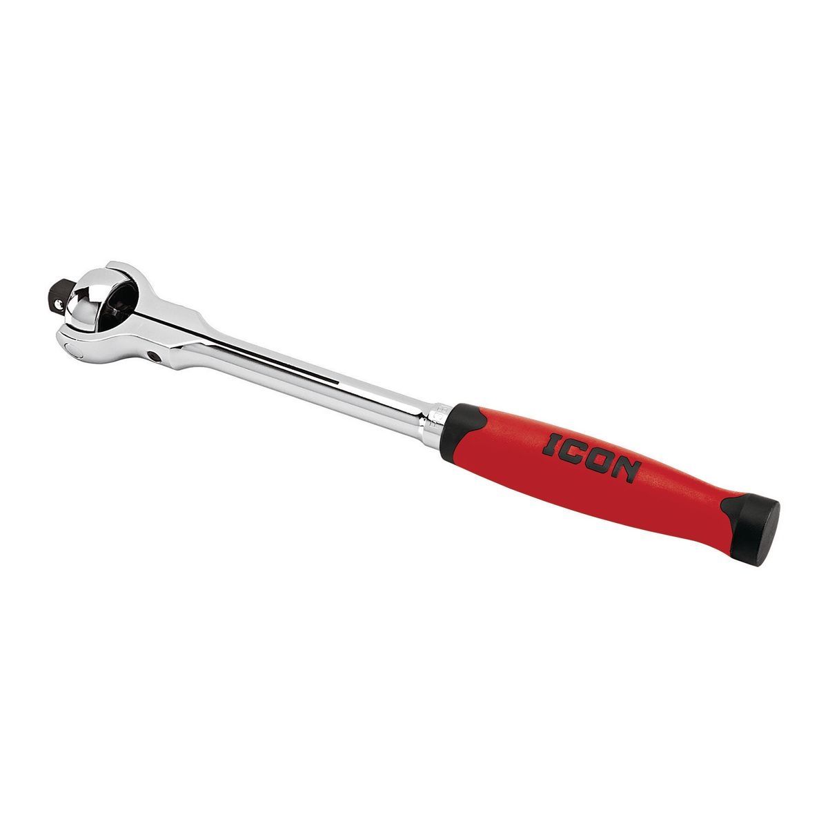 Llave de trinquete con cabezal giratorio profesional de 1/2 pulg. y agarre cómodo - 64703