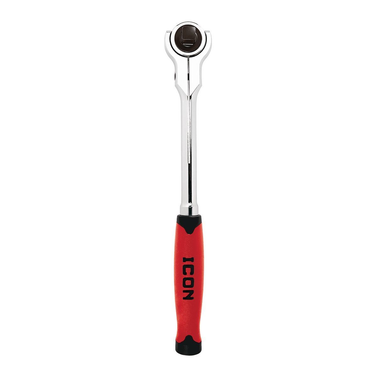 Llave de trinquete con cabezal giratorio profesional de 1/2 pulg. y agarre cómodo - 64703