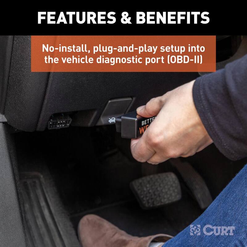 CURT BetterWeigh Mobile Towing Scale with TowSense Technology (OBD-II) - 51701