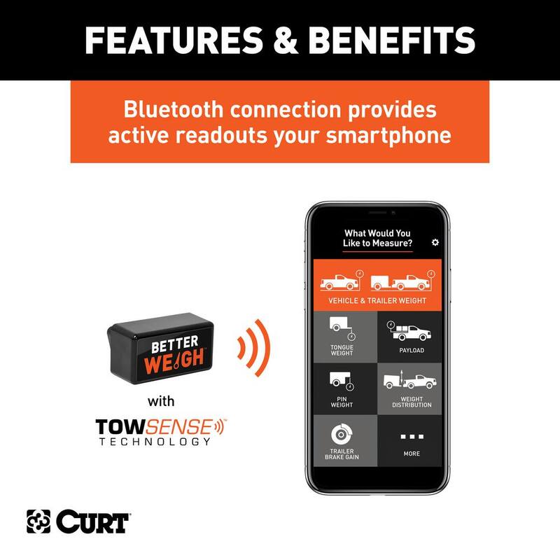 CURT BetterWeigh Mobile Towing Scale with TowSense Technology (OBD-II) - 51701
