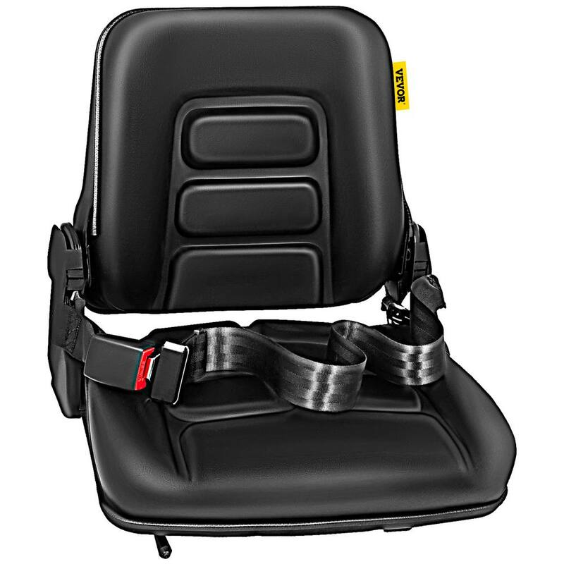 VEVOR Universal Adjustable Forklift Seat with Safety Belt Full Suspension Seat Replacement for Heavy Mechanical Seat - QCZYPJYS2CCZYAQD1V0