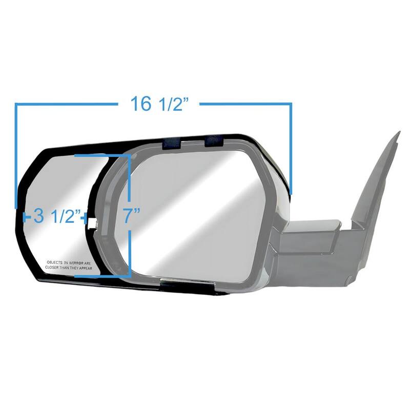 Snap & Zap Towing Mirror Extensions for 2022 and up Toyota Tundra, 2023 and up Sequoia - 81310