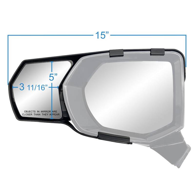 Snap & Zap K Source, Towing Mirror for 2021-UP GM Escalade, Suburban, Tahoe, Yukon - 80950
