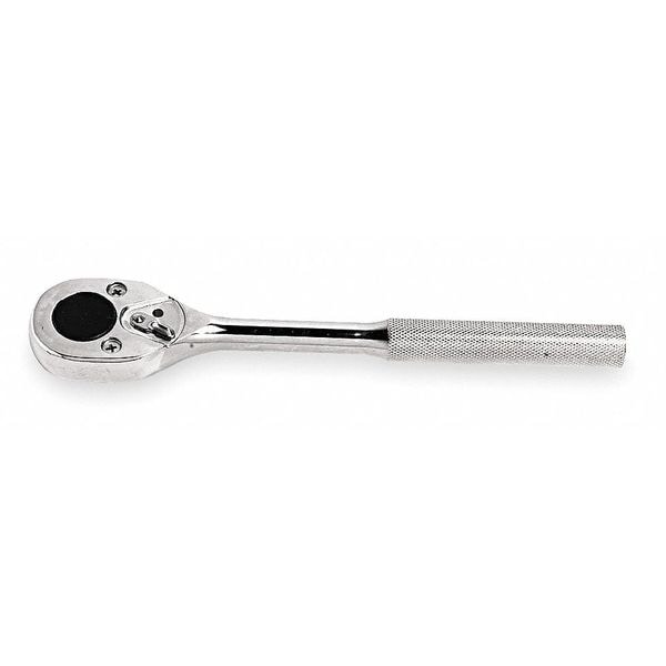Proto 1/2" Drive 24 Geared Teeth Pear Head Style Hand Ratchet, 10" L, Full Polish Finish - J5449