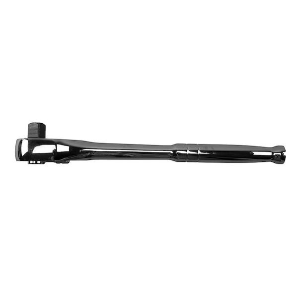 Klein Tools 1/2" Drive 72 Geared Teeth Round Head Style Hand Ratchet, 10" L, Chrome Plated Finish - 65820