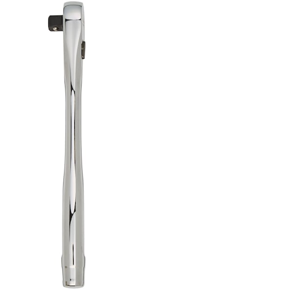 Milwaukee Tool 3/8" Drive 90 Geared Teeth Pear Head Style Hand Ratchet, 8-1/2" L, Chrome Finish - 48-22-9038
