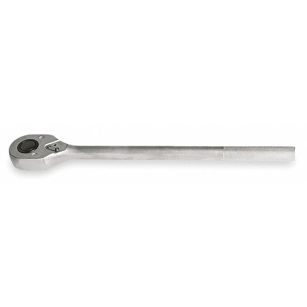 Proto 1" Drive 24 Geared Teeth Pear Head Style Hand Ratchet, 26" L, Satin Finish - J5849