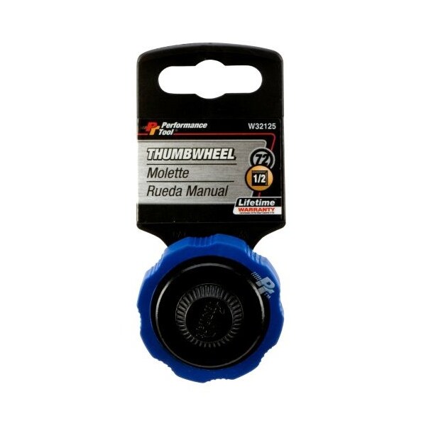Performance Tool 1/2 Dr. Thumb Wheel Ratchet Ratchet-Thumb W, W32125 - W32125