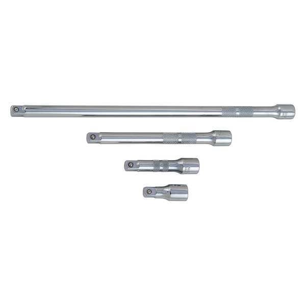 Proto Socket Extension Set, 3/8 in Input Drive Size, 3/8 in Output Drive Size, 4 Piece, Chrome - J52008