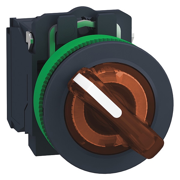 Schneider Electric SelectorSwitch, Iluminado, 2 Posiciones, 30mm, Naranja - XB5FK125B5
