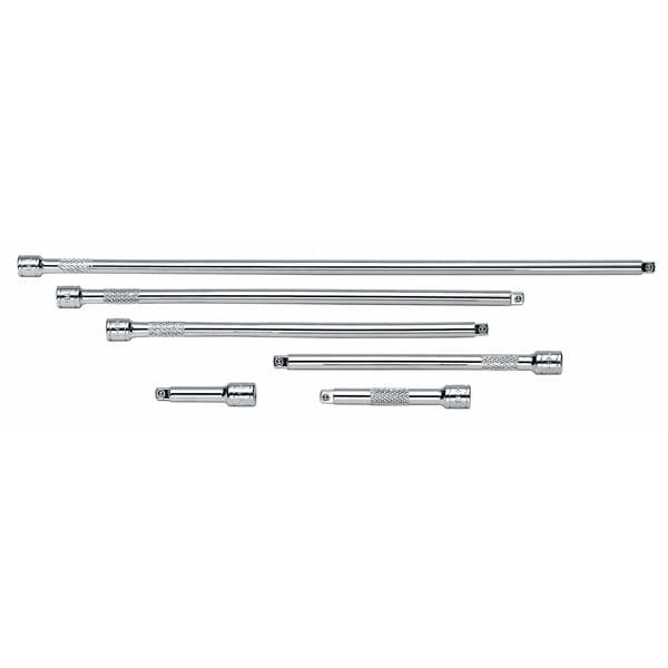 Sk Professional Tools Extension Set 1/4" Dr, 2 in, 3 in, 6 in, 8 in, 10 in, 14 in L, 6 Pieces, Chrome - 4916T