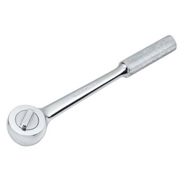 Sk Professional Tools 1/2" Drive 48 Geared Teeth Pear Head Style Hand Ratchet, 15" L, SuperKrome Plating Finish - 40170