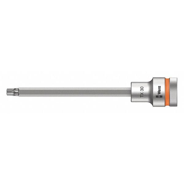 Wera 1/2 in Drive Torx(R) Socket Bit Torx(R) T30 Tip, 5 33/64 in L - 05003853001