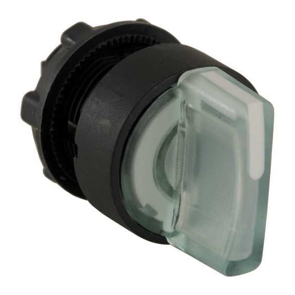 Interruptor Selector Iluminado Schneider Electric, 3 Posiciones, 22mm, Blanco - ZB5AK1513