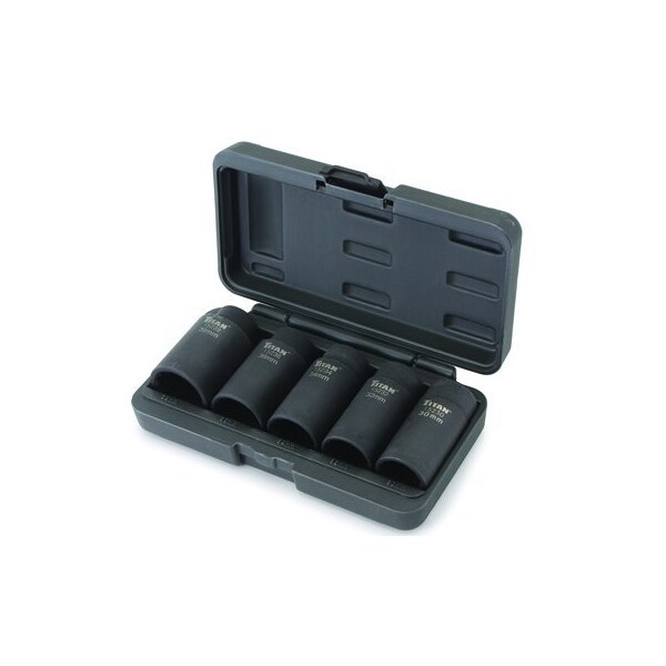 Titan SKT SET AXLE NUT 12 PT 5PC - TL15345