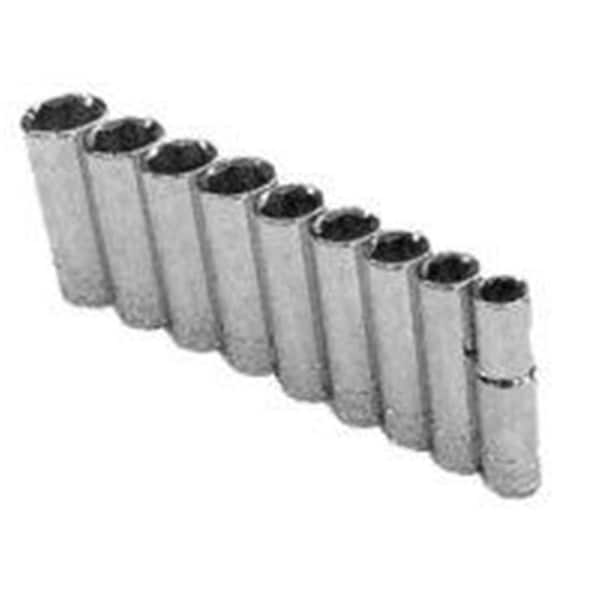 Keen 9 Piece 3/8 Inch Drive 6 Point Metric Deep Chrome Socket Set - KE2566301