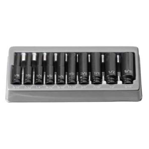 Grey Pneumatic Grey Pneumatic Corp. GY9710D .25 in. Surface Drive 10 Piece Deep Set - GY9710D