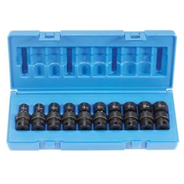 Grey Pneumatic 3/8" Drive 10 Pieces Universal Metric Set - GR99242