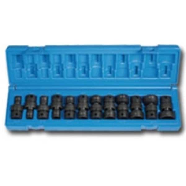 Grey Pneumatic Grey Pneumatic GRE1212U 12 Pc 3-8 Inch Dr 6 Pt Standard Length Frac Univ Set - GRE1212U