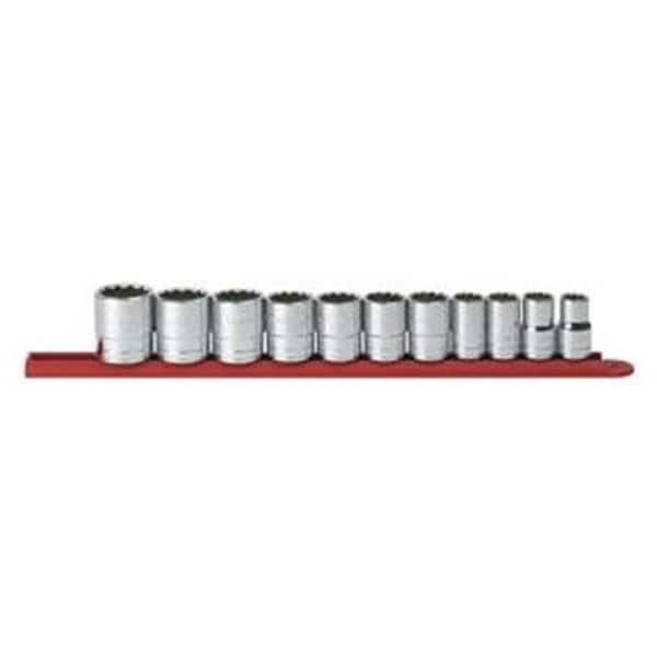 Gearwrench GearWrench  KDT-80711 11 Piece 0.5 in. Drive 12 Point Standard SAE Socket Set - KDT-80711