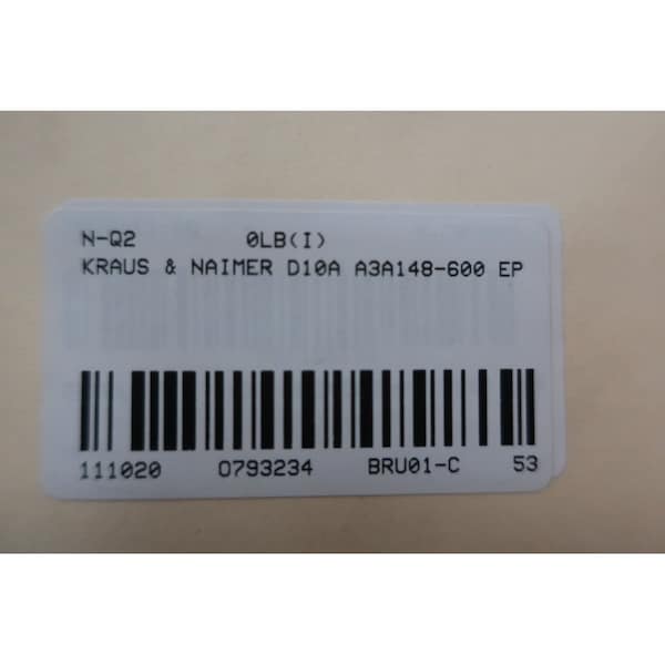 Interruptor selector rotativo de 2 posiciones Kraus & Naimer D10A A3A148-600 EP - D10A A3A148-600 EP.