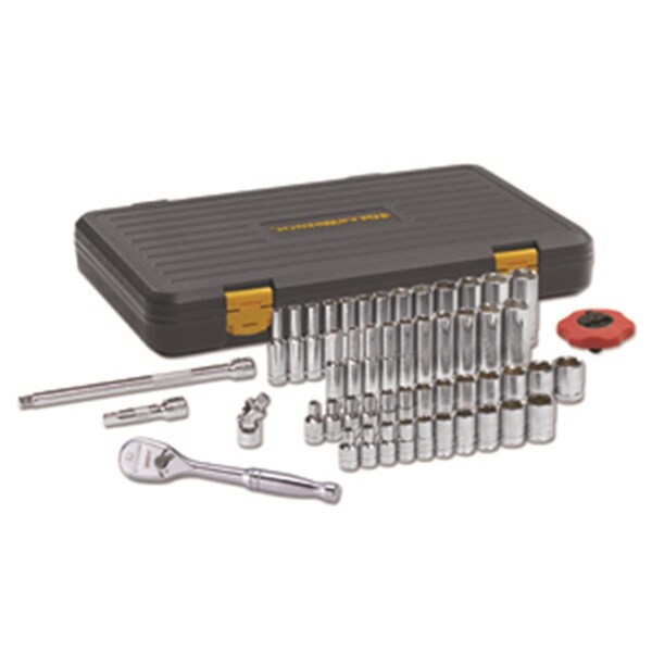 Apex Tool Group 51-Pc .25 Inch Drive Sae-Metric 6 Pt Standard & Deep Socket Set - KD80300P