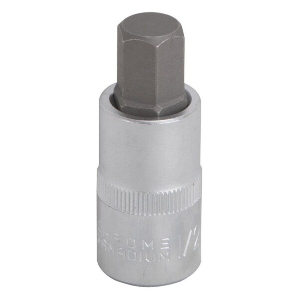 Vulcan Hex Bit Socket, Chrome, 1/2 in, 1/2 Drive, 2-1/2 in OAL - 3506012113