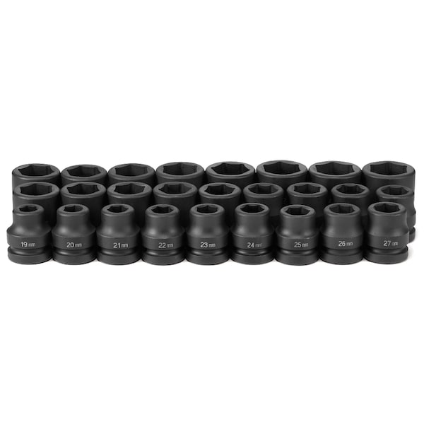Grey Pneumatic SKT SET 1" DR 26PC SET 19MM-44MM IM - GP9026M