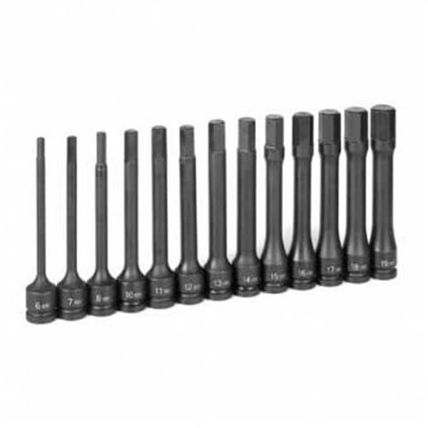Cool Kitchen 50 in. Drive x 6 in. Length Metric Hex Set - 13 Pieces - CO2956751
