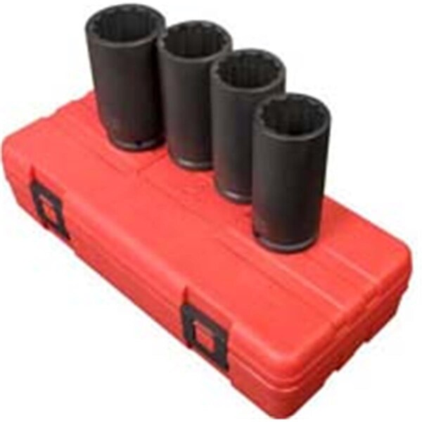 Gourmetgalley 2837 12 Point Semi-Slim Euro Asian Axle Nut Socket Set - GO2571549