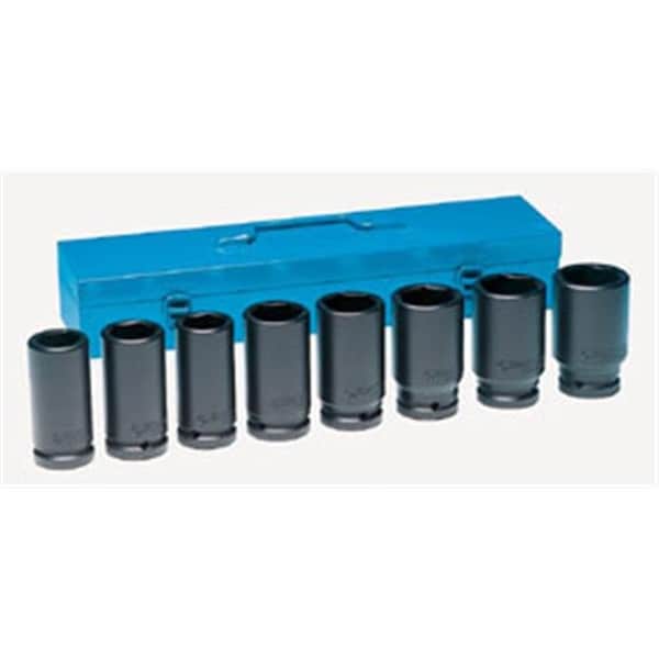 Grey Pneumatic Grey Pneumatic 8034D 0.75 in. Drive 8 Piece Deep Set - GRY-8034D