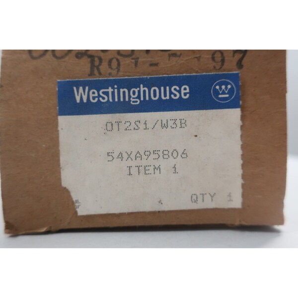 Interruptor selector de 2 posiciones 600V CA Westinghouse OT2S1/W3B
