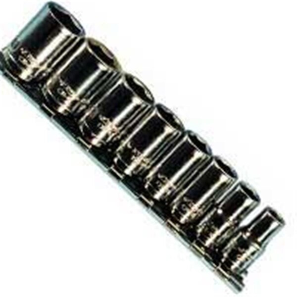 Keen 8 Piece 1/4 Inch Drive 6 Point Metric Chrome Socket Set - KE718889