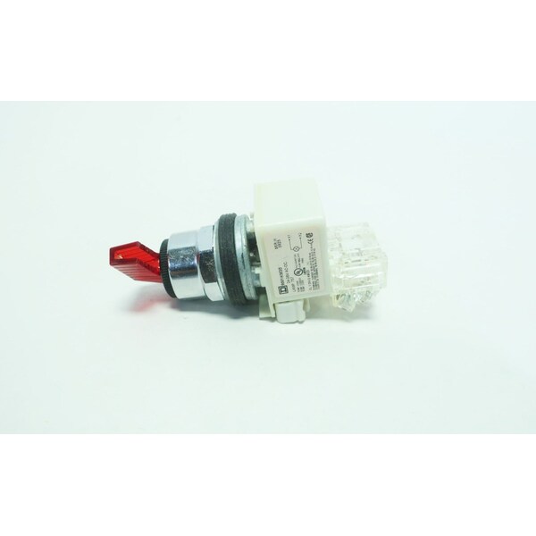 Interruptor selector cuadrado D RED 2 POS ILUMINADO 24-28V-AC 24-28V-DC - 9001K11J35FRH13
