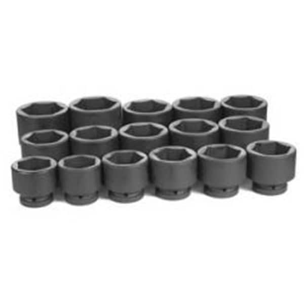 Light House Beauty 2.06-3 in. Socket Set 1 in. Drive Frect - 16 Piece - LI3043664