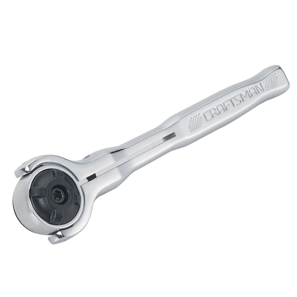 Craftsman 1/4-in Drive 72 Geared Teeth Ratchets, 1/4" Drive 72T Swivel Head, Full polish - CMMT99421