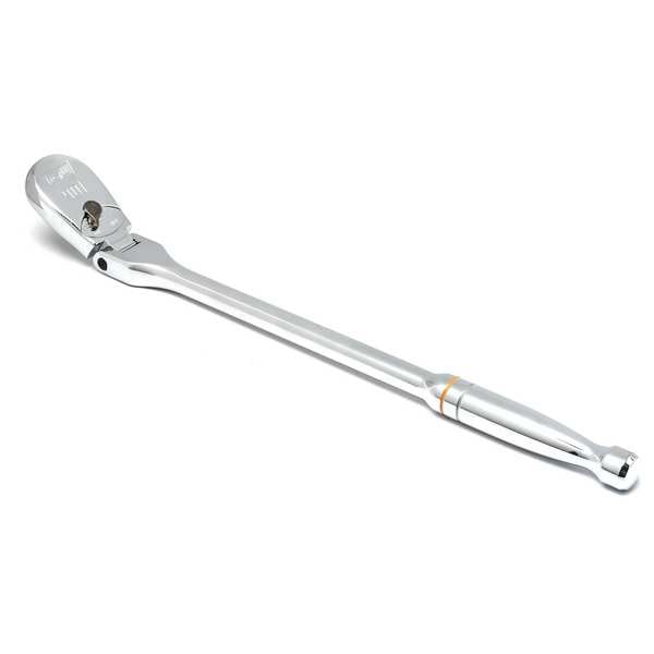 Gearwrench 1/2" Drive 90 Geared Teeth Teardrop Head Style Hand Ratchet, 16.9" L, Full Polish Chrome Finish - 81306T