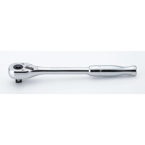 Ko-Ken Ratchet Handle 24 teeth 200mm Push Button Polished Handle 3/8 Sq. Drive - 3753PB