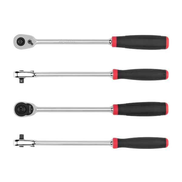 Tekton 1/4 Inch Drive x 9 Inch Quick-Release Comfort Grip Long Ratchet - SRH12009