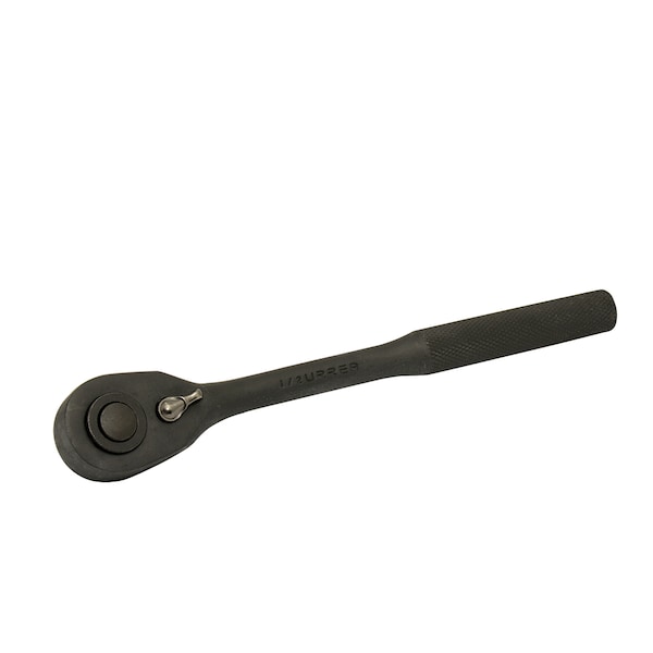 Urrea 1/2" Drive 48 Geared Teeth Pear Head Style Hand Ratchet, 10-1/8" L, Black Finish - 5449B