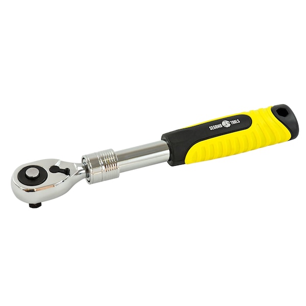 Segomo Tools 3/8" Drive 72 Teeth Heavy Duty Reversible Extendable Ratchet (9-13") - 9015193B