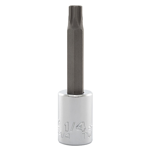 Proto 3/8 in Drive Hex Socket Bit SAE 1/4 in Tip, 2 3/4 in L - J4990R-1/4